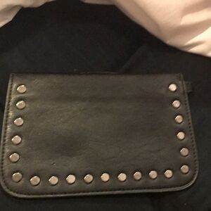 Never used NWOT leather studded small wristlet
